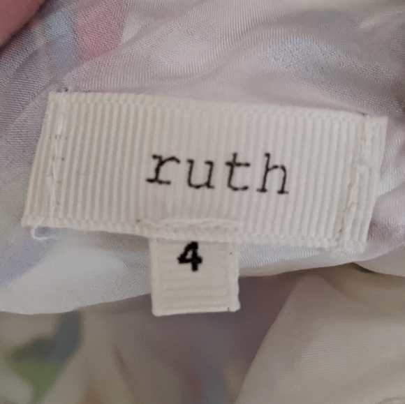 Vintage Y2K 90s Style Silk Floral Halter Midi Dress with Beaded Necklace Size 4 - Picture 3 of 6